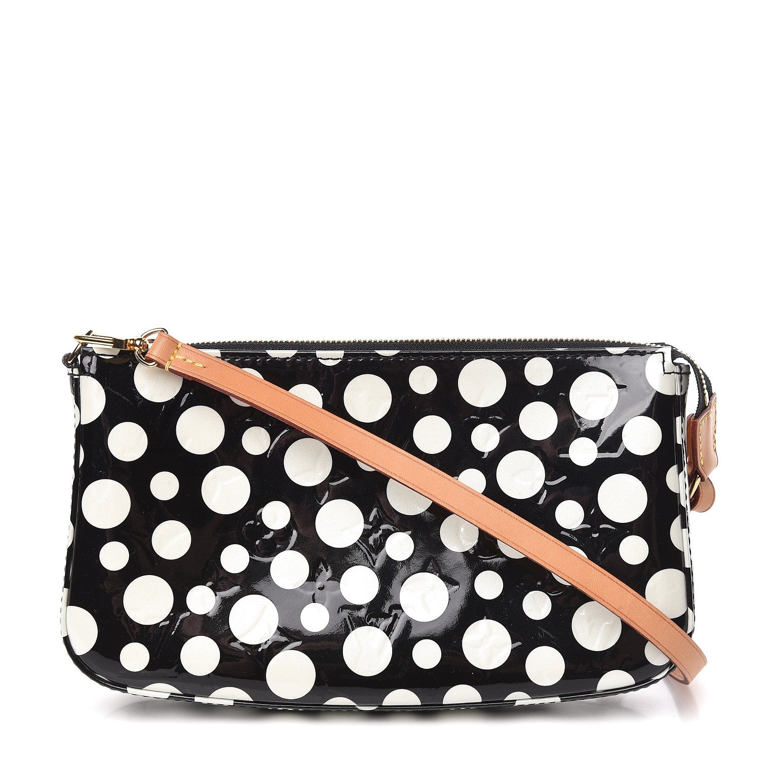 Louis Vuitton Vernis Kusama Infinity Dots Pochette Accessories Black 1 of 10