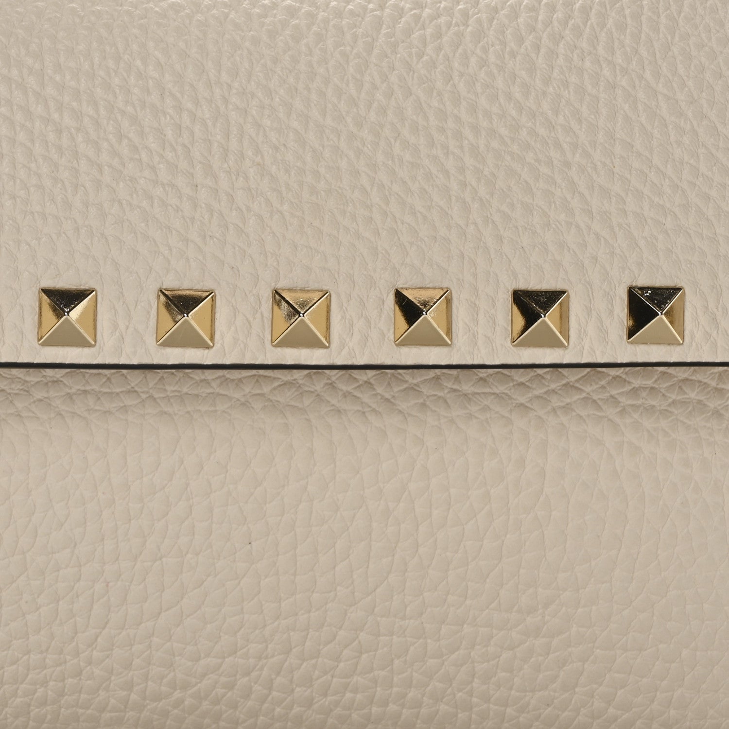 Valentino Garavani Calfskin Rockstud Crossbody Pouch Light Ivory 7 of 9