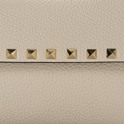 Valentino Garavani Calfskin Rockstud Crossbody Pouch Light Ivory 7 of 9
