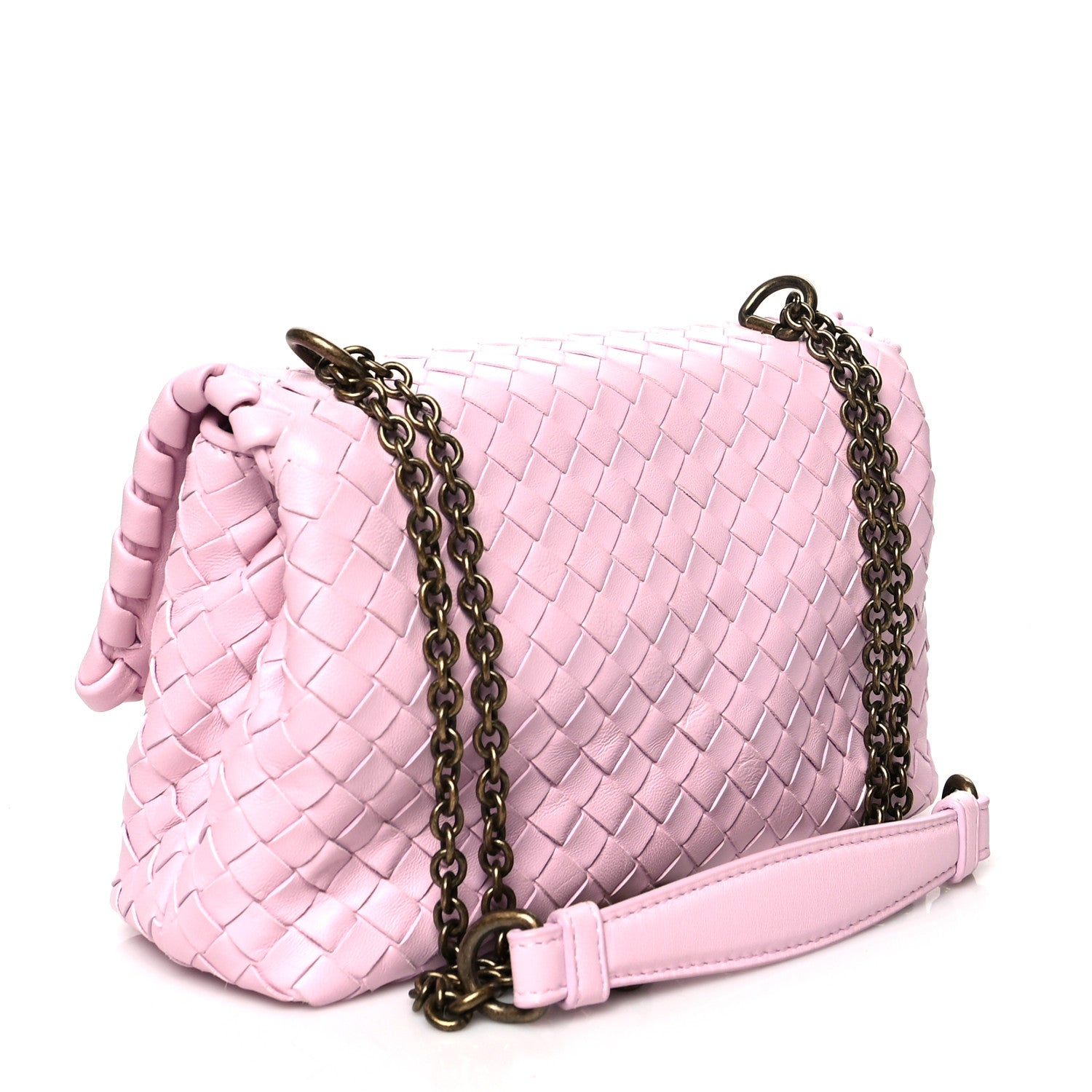 Bottega Veneta Nappa Intrecciato Baby Olimpia Shoulder Bag Dragee 3 of 9