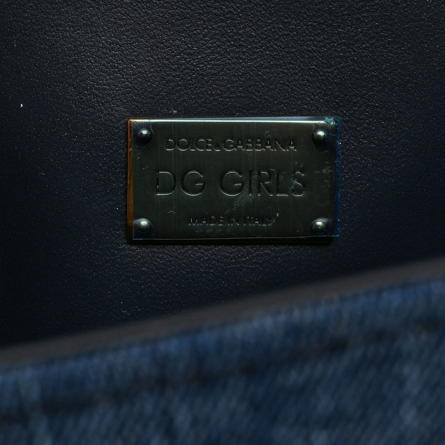 Dolce & Gabbana Denim DG Girls Shoulder Bag Blue 6 of 9