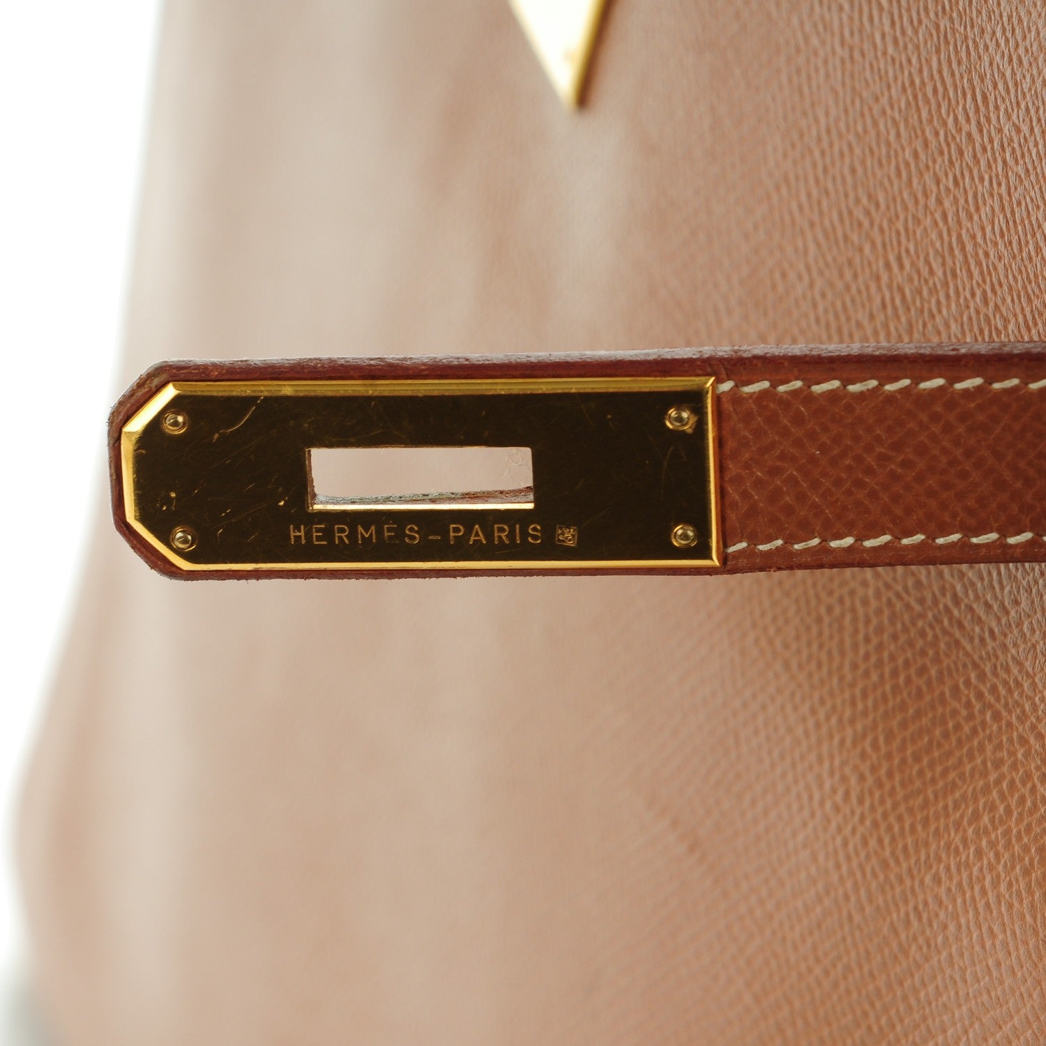 Hermes Courchevel Kelly Retourne 32 Gold 7 of 26