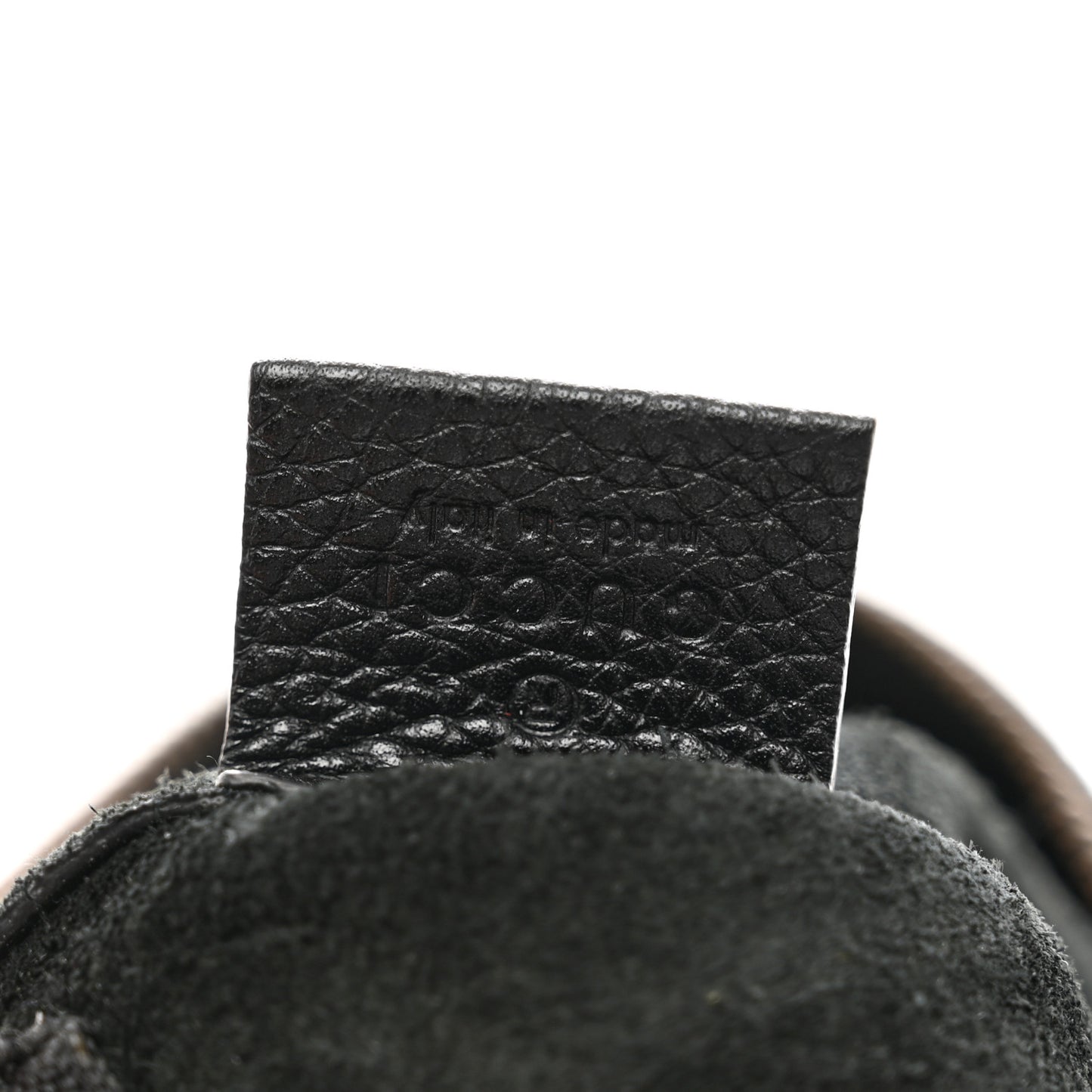 Pebbled Calfskin Large Logo Portfolio Clutch Black