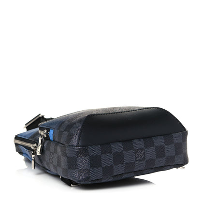 Louis Vuitton Damier Graphite Giant Avenue Sling Backpack Blue 4 of 12