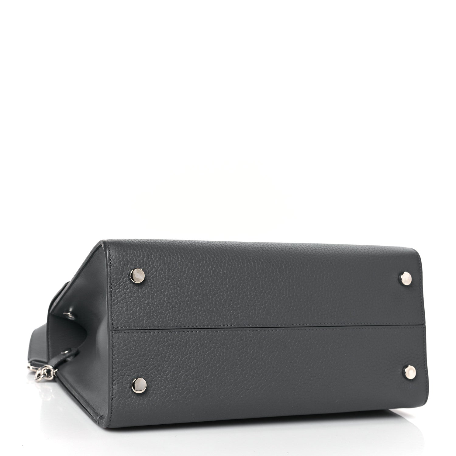 Christian Dior Bullcalf Large Diorever Flap Meteorite Grey 4 of 11