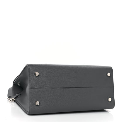 Christian Dior Bullcalf Large Diorever Flap Meteorite Grey 4 of 11