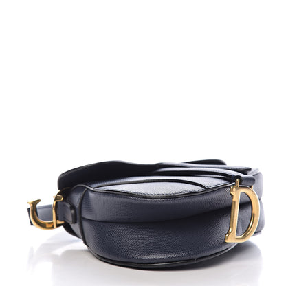 Christian Dior Grained Calfskin Mini Saddle Bag Navy 4 of 9