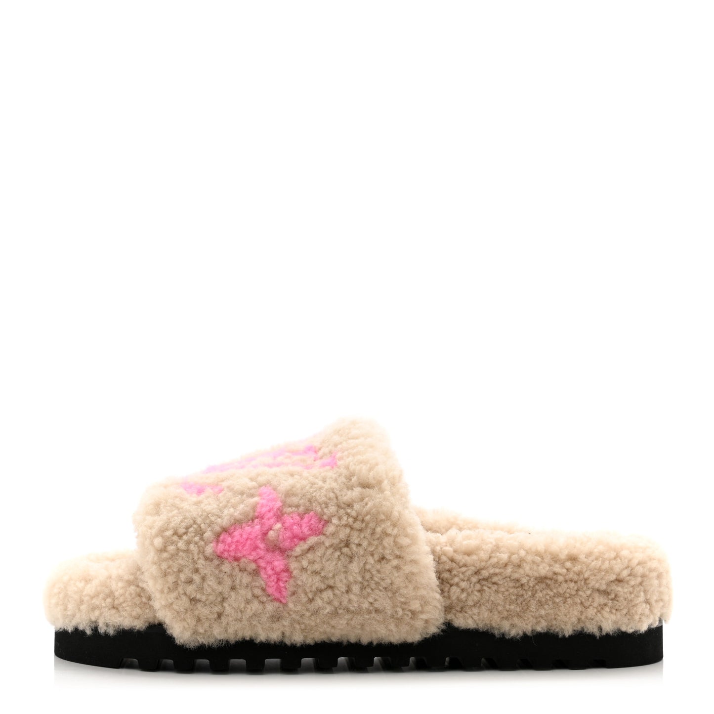 Shearling Paseo Flat Comfort Mule 36 Beige