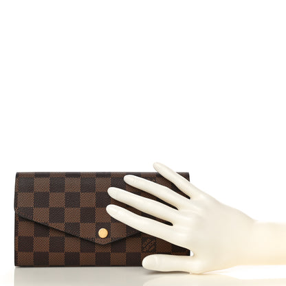 Louis Vuitton Damier Ebene Sarah Wallet NM 2 of 10