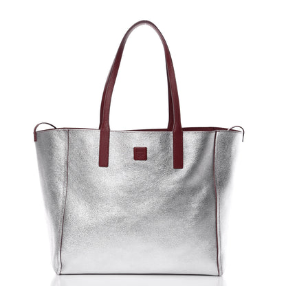 MCM Grained Calfskin Medium Reversible Wandel Tote Ruby Tan 3 of 13