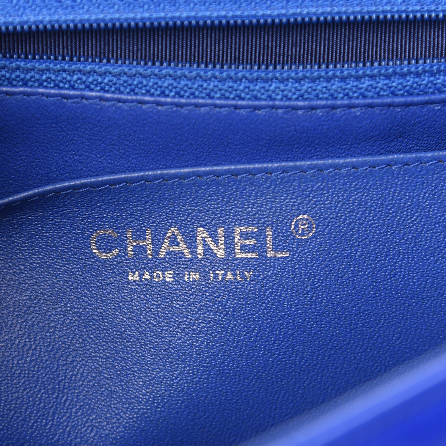 Chanel Lambskin Quilted Jumbo Single Flap Blue 8 of 15