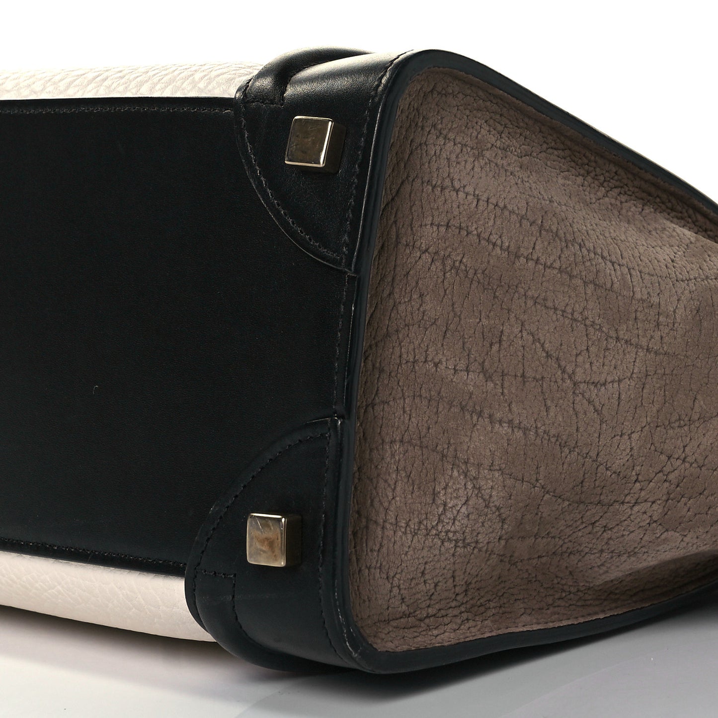 Bullhide Calfskin Suede Micro Tri-Color Luggage Khaki
