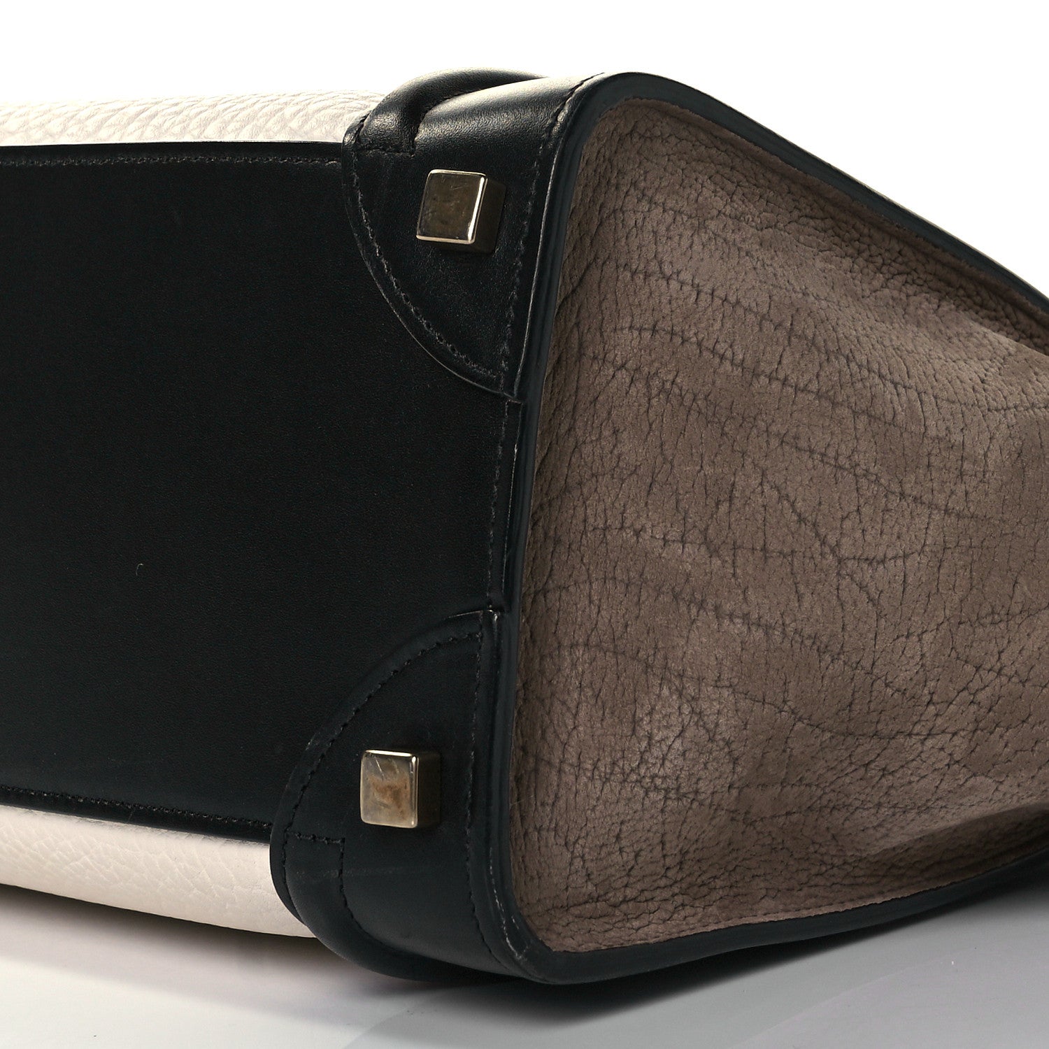 Celine Bullhide Calfskin Suede Micro Tri-Color Luggage Khaki 7 of 11