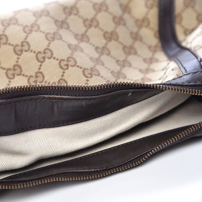 Gucci Monogram Small Scarlett Studded Interlocking G Hobo Dark Brown 10 of 18