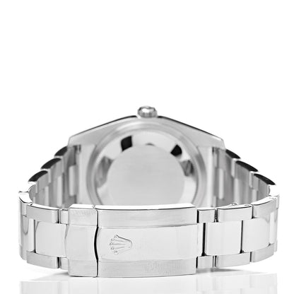 Rolex Stainless Steel 18K White Gold Diamond 36mm Oyster Perpetual Datejust Watch Silver 116234 4 of 8
