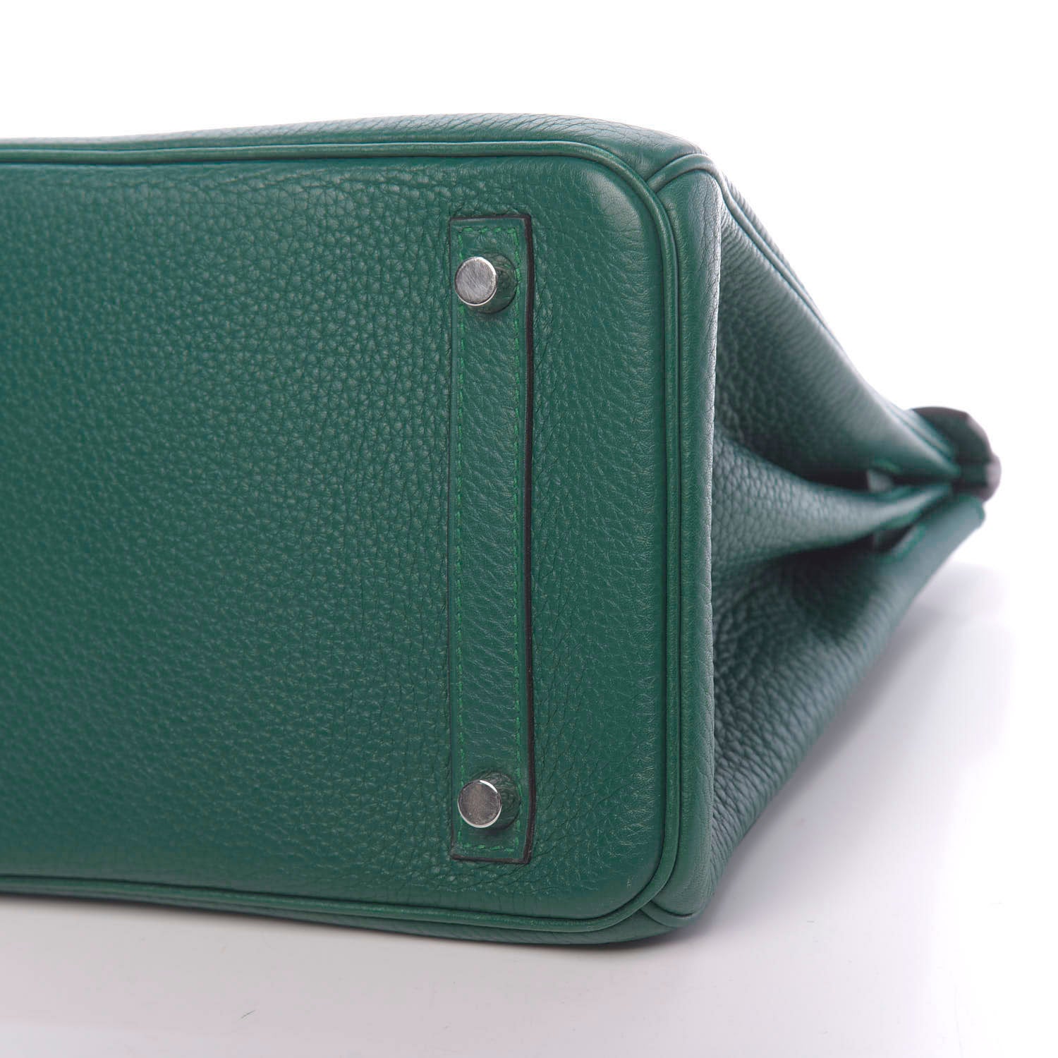 Hermes Taurillon Clemence Birkin 30 Malachite 7 of 10