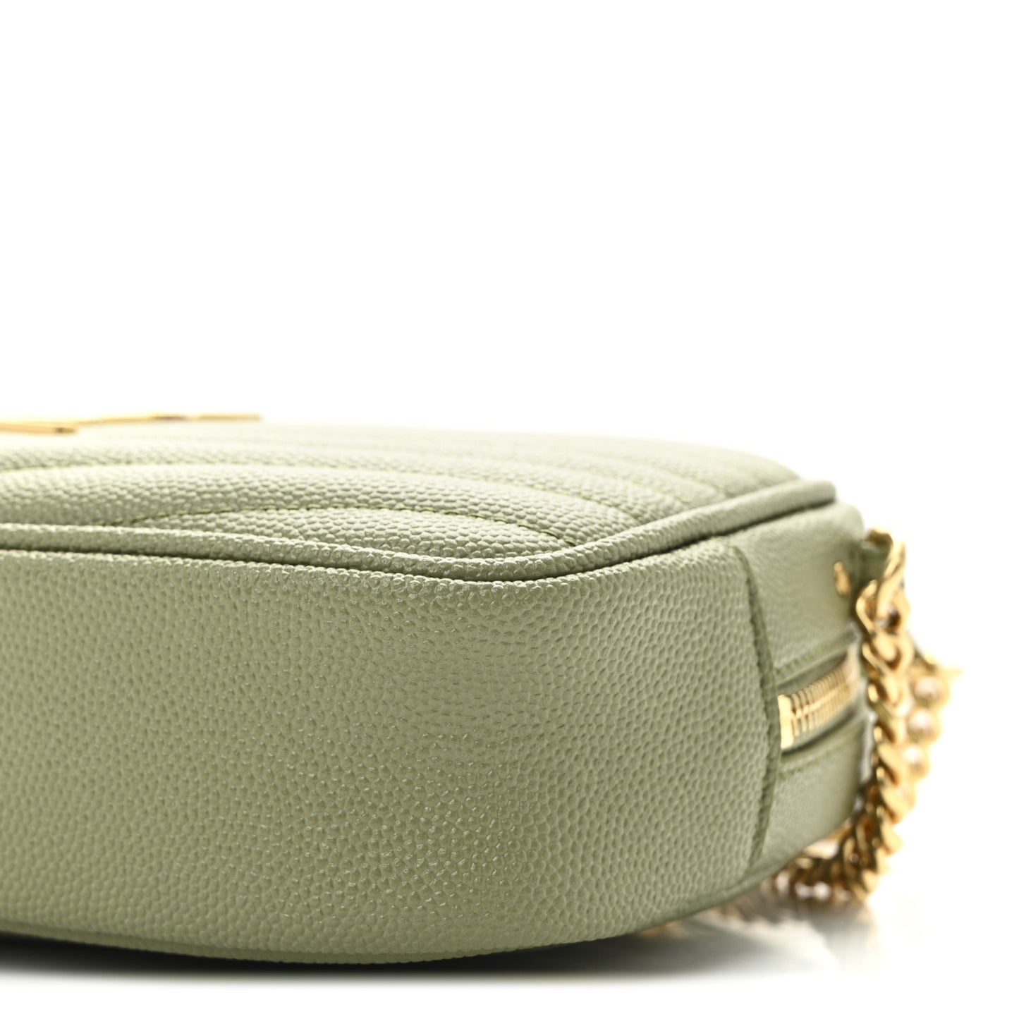 Grain De Poudre Matelasse Monogram Mini Lou Camera Bag Pistachio