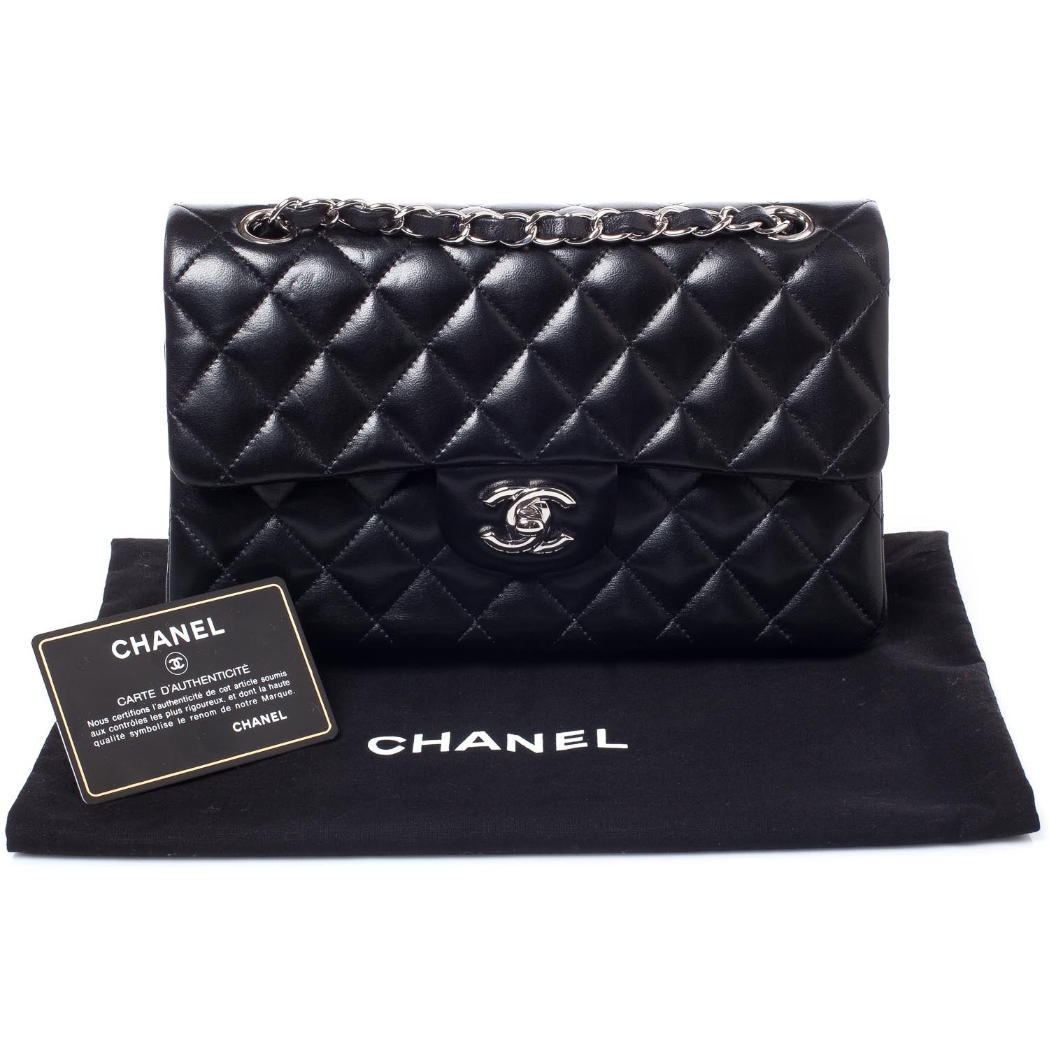 Chanel Lambskin Quilted New Mini Flap Black 9 of 9