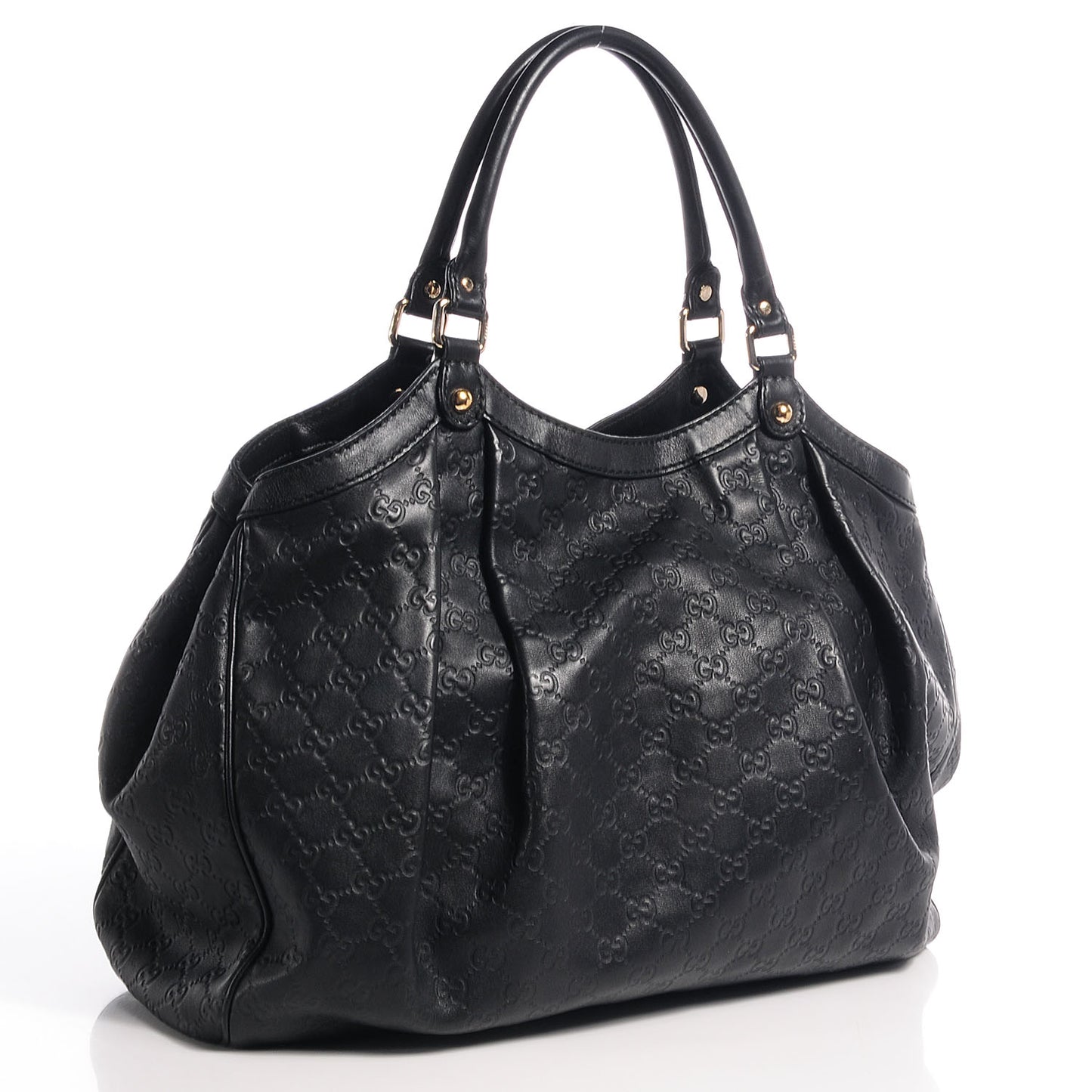 Guccissima Large Sukey Tote Black