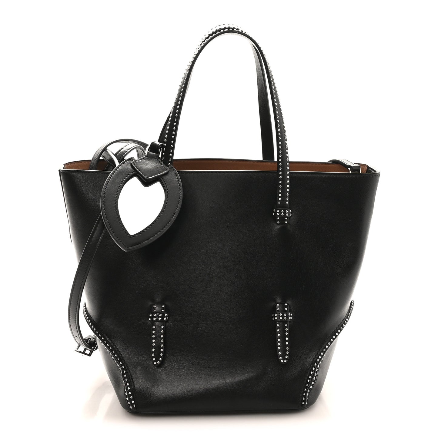 Calfskin Studded Bag Black