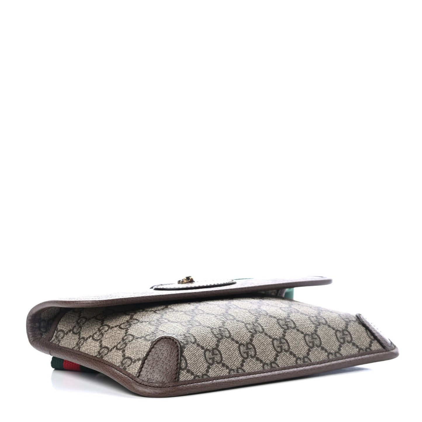 GG Supreme Monogram Neo Vintage Web Belt Bag Brown