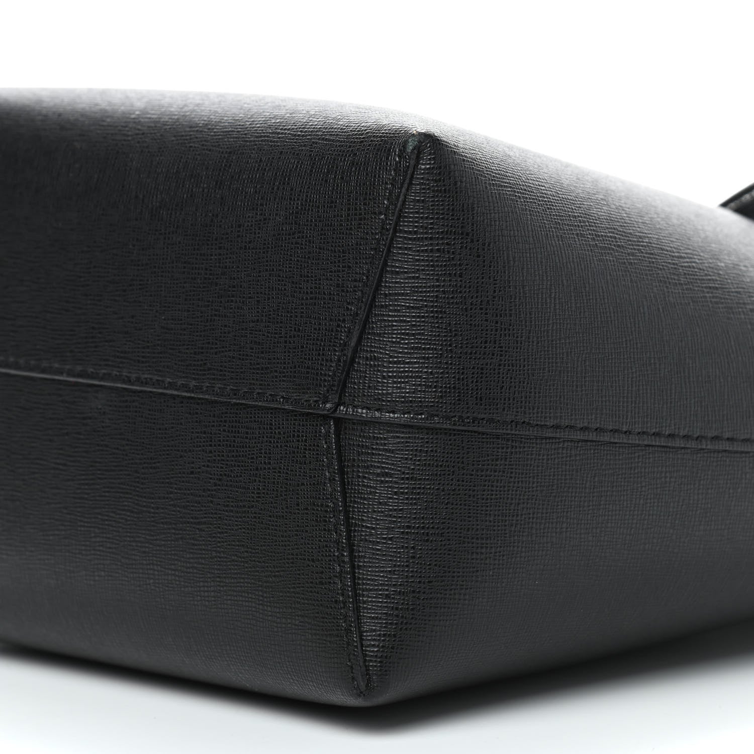 Mansur Gavriel Saffiano Mini Bucket Bag Black Flamma 9 of 9