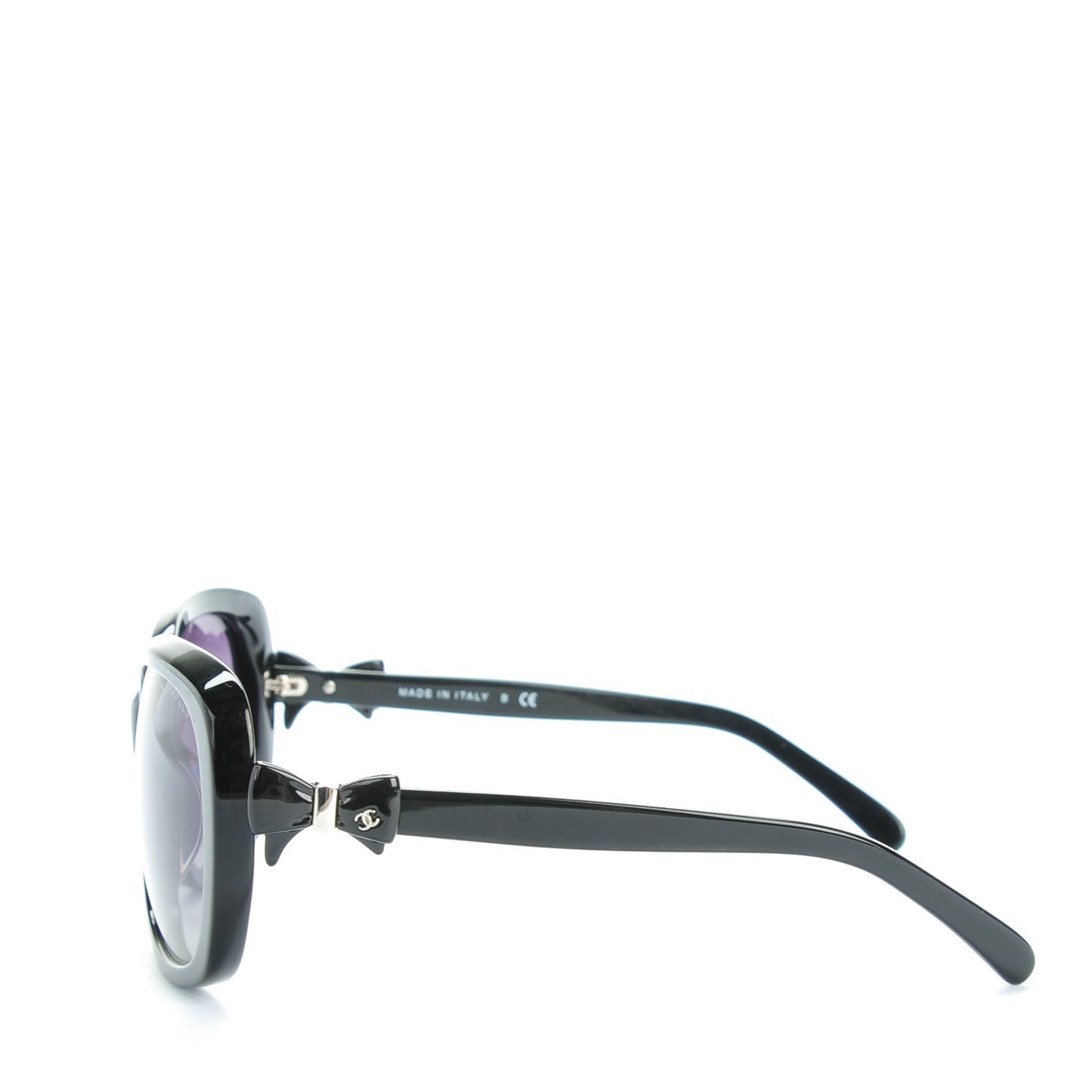 Acetate CC Bow Sunglasses 5171 Black White