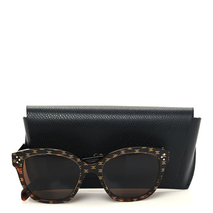 Celine Acetate Triomphe CL 40167I Sunglasses Havana 6 of 7