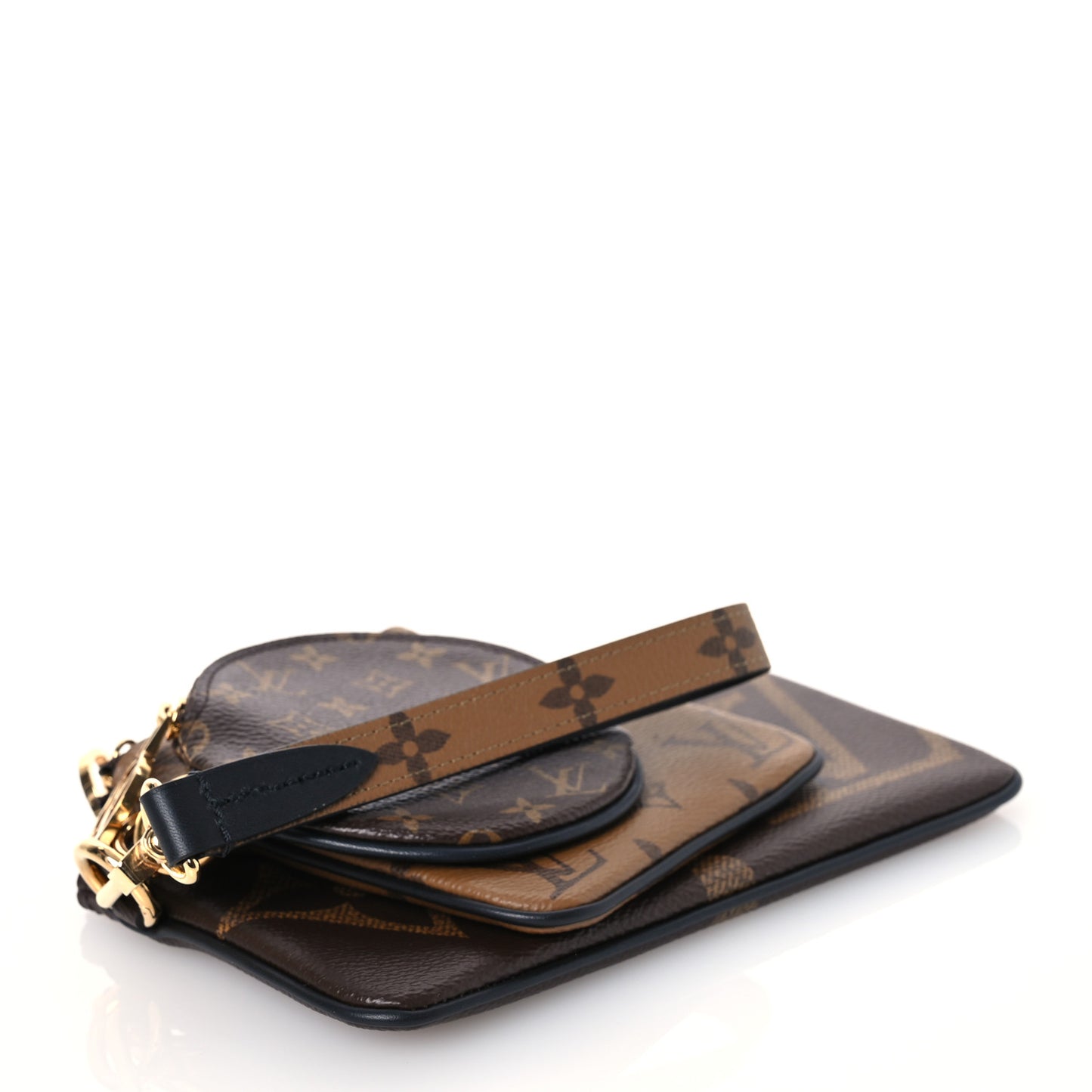 Reverse Monogram Giant Trio Pouch