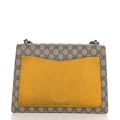 Gucci GG Supreme Monogram Medium Dionysus Shoulder Bag Yellow 10 of 13