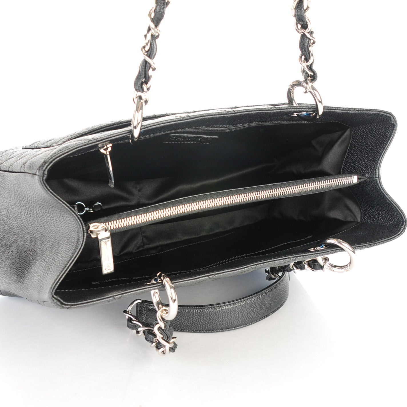 Caviar Quilted Grand Shopping Tote GST Black