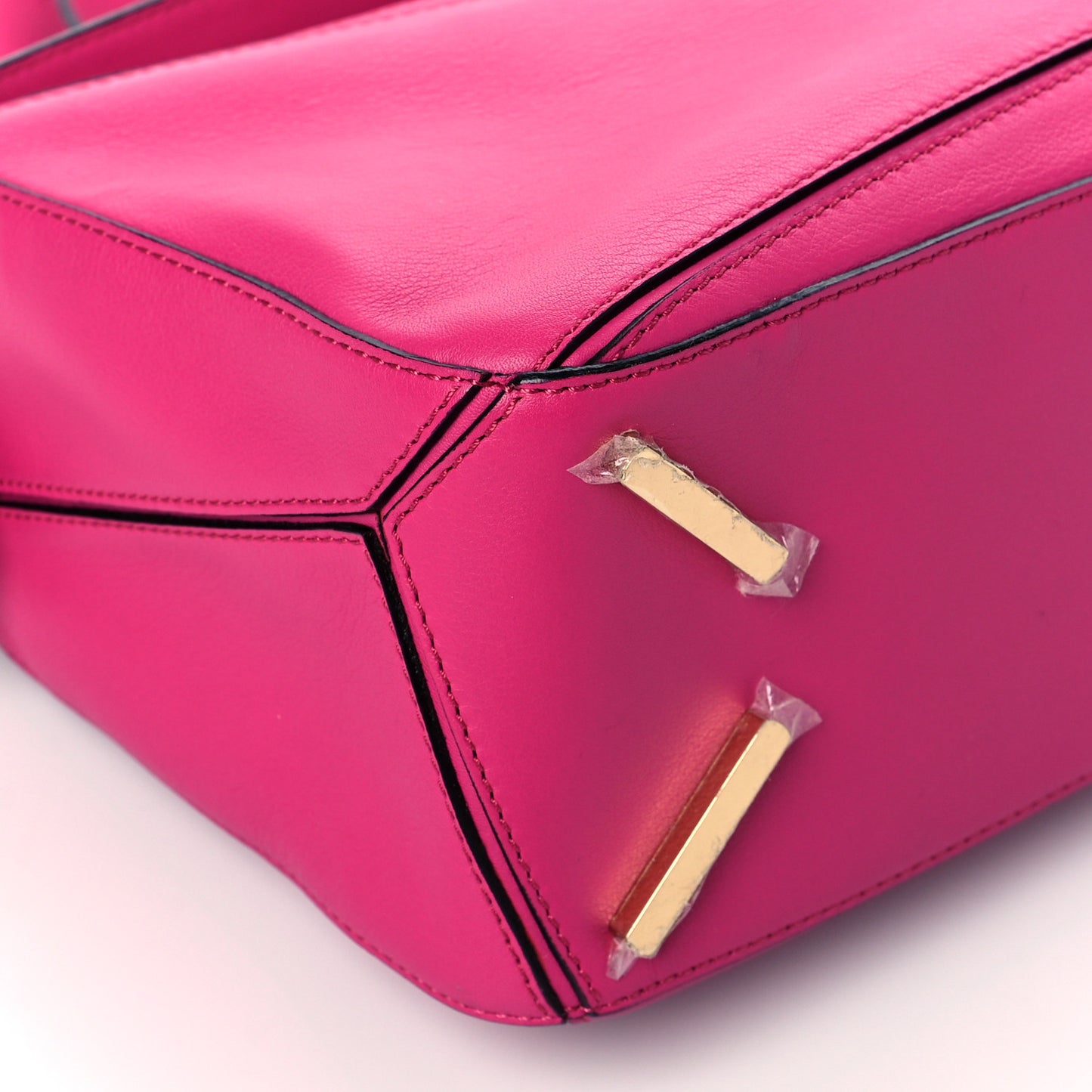 Calfskin Small Puzzle Bag Fuchsia