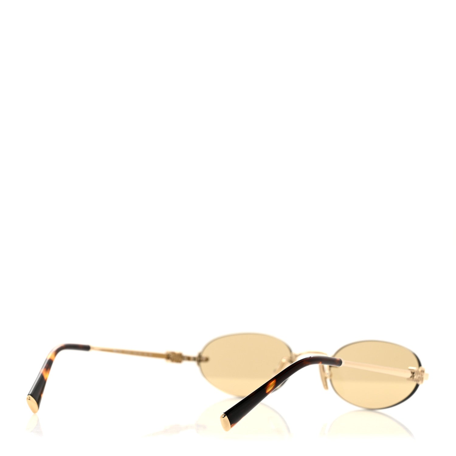 Miu Miu Metal Aube Sunglasses SMUA54 Gold Camomile 4 of 9