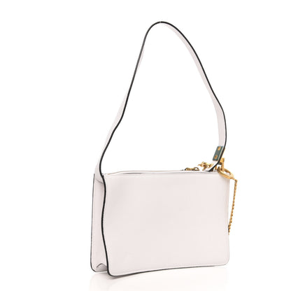 Valentino Garavani Grainy Calfskin VSling Pouch With Strap Optic White 4 of 10