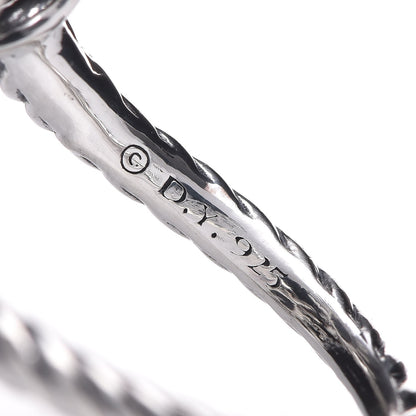 David Yurman Sterling Silver Diamond 28mm Open Starburst Ring 57 8 4 of 4