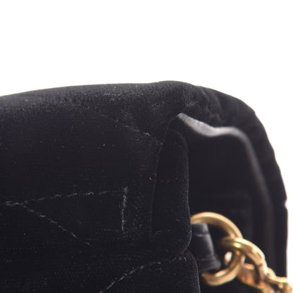 Saint Laurent Velvet Y Quilted Monogram Toy Loulou Crossbody Bag French Black 13 of 14