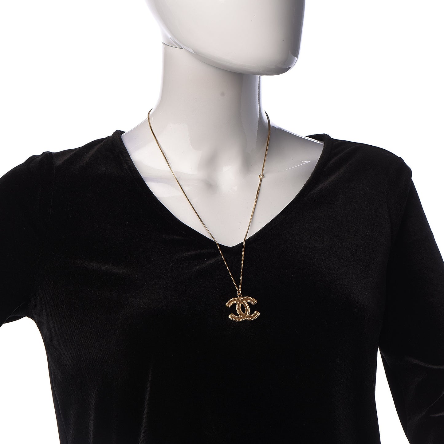 CC Pendant Necklace Gold