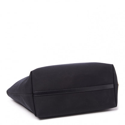 Prada Canvas Jacquard Logo Tote Black 3 of 8