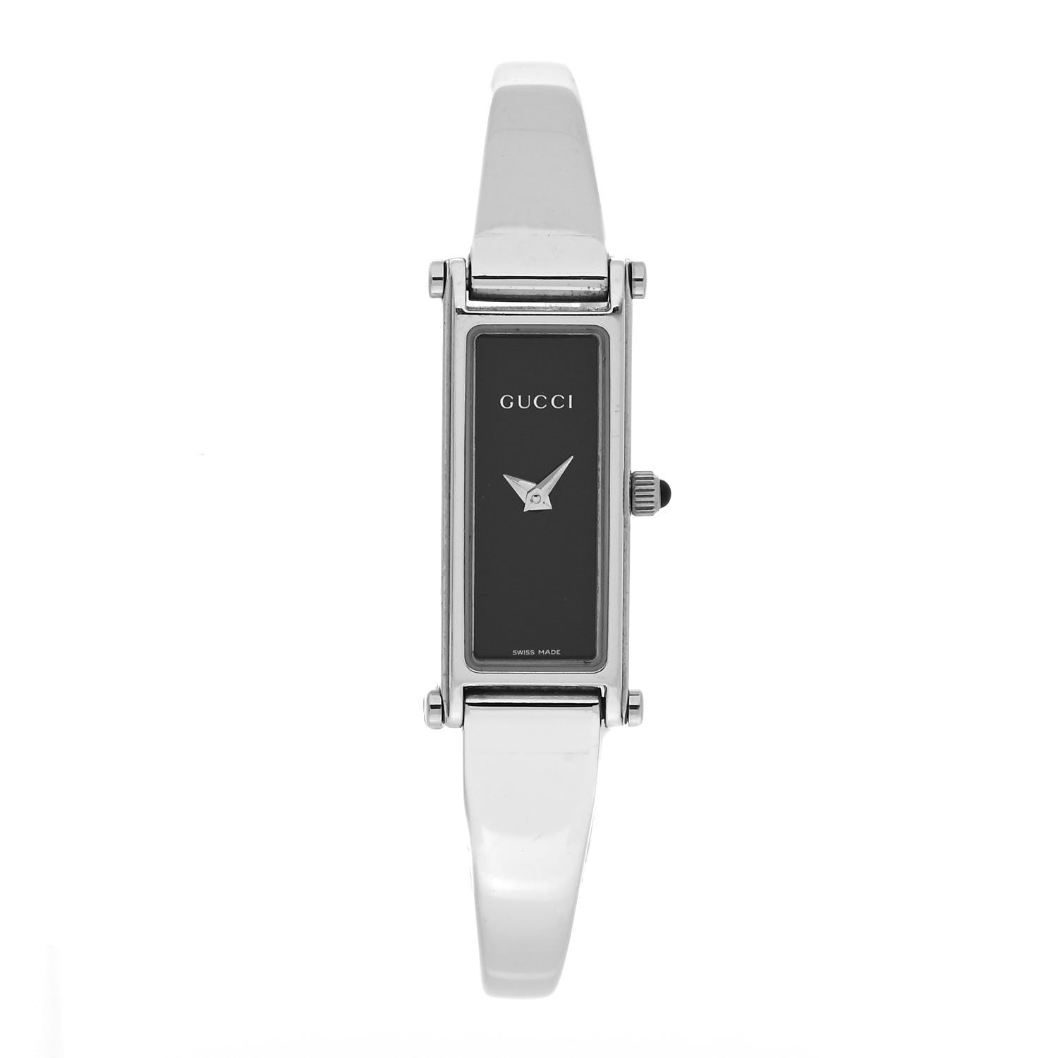 Gucci Stainless Steel 12mm 1500L Horsebit Quartz Watch Black 1 of 4