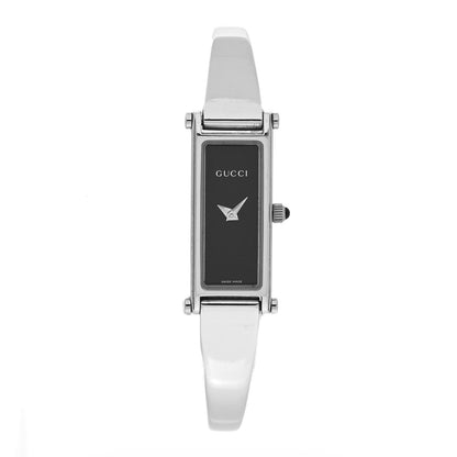 Gucci Stainless Steel 12mm 1500L Horsebit Quartz Watch Black 1 of 4