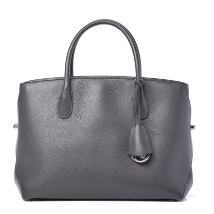Christian Dior Supple Grained Calfskin Large Open Bar Tote Grey 1 of 9