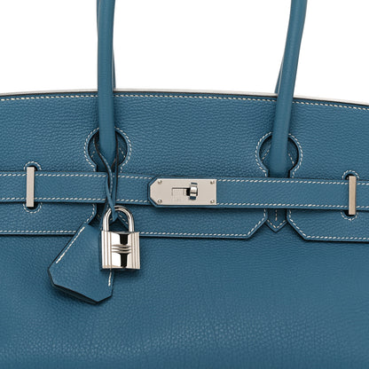 Hermes Togo JPG Shoulder Birkin II 42 Blue Jean 8 of 13