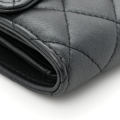 Chanel Lambskin Quilted Medium Flap Wallet So Black 11 of 17