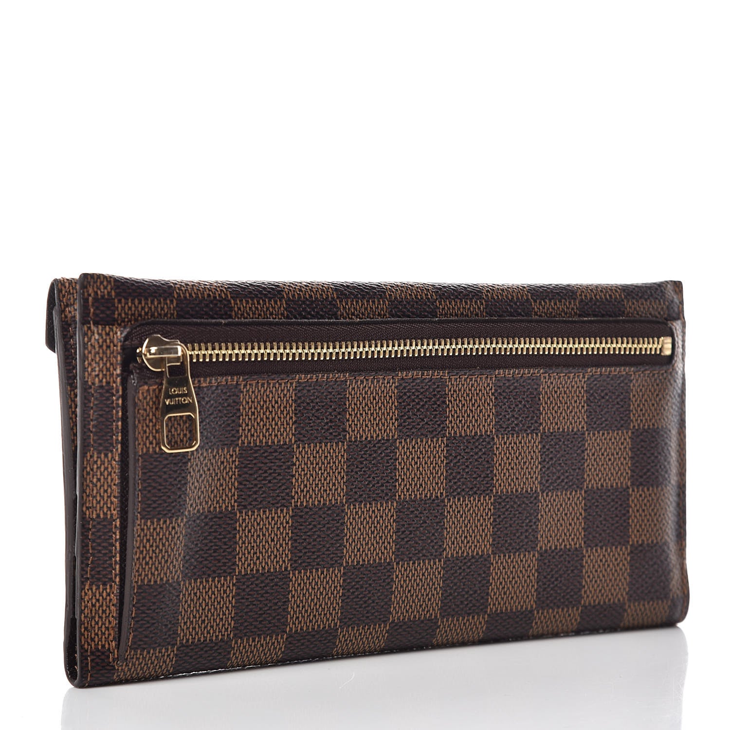 Louis Vuitton Damier Ebene Long Origami Wallet 3 of 8