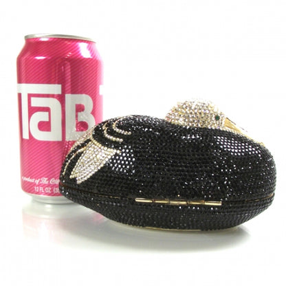 Judith Leiber Swarovski Crystal Crane Minaudiere Clutch 4 of 8