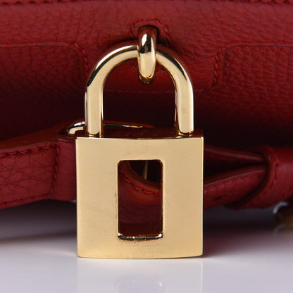 Dolce & Gabbana Calfskin Padlock Shoulder Bag Red 10 of 15