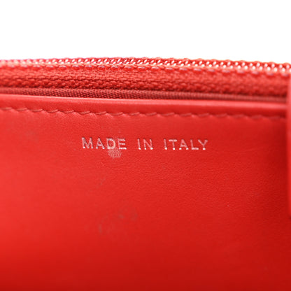 Chanel Caviar Timeless CC Wallet on Chain WOC Red 7 of 12