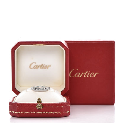 Cartier 18K White Gold Diamond 3mm Lanieres Ring 52 6.25 4 of 8