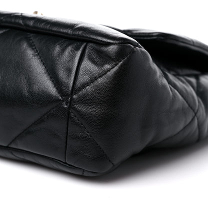 Chanel Goatskin Quilted Large Chanel 19 Flap Black 8 of 9