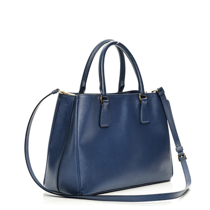 Prada Saffiano Lux Medium Tote Bluette 3 of 9